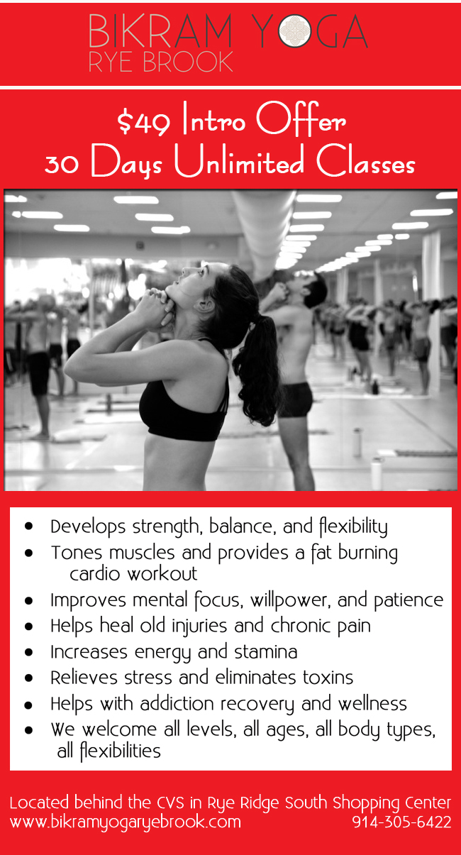 Rye Ridge Shopping Center » Rye Ridge » $49 Intro Offer at Bikram Yoga Rye  Brook