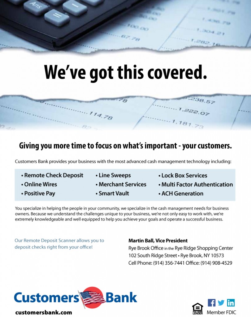 Customers Bank Cash Management Ad-1