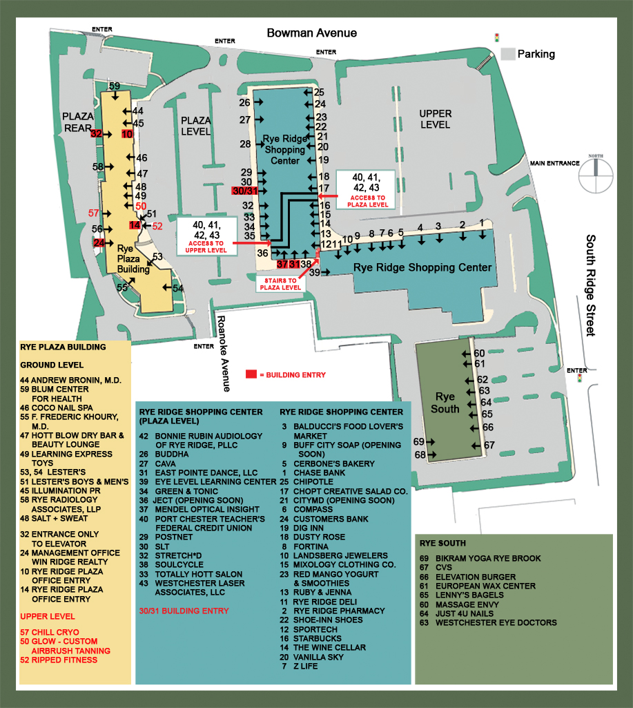 Rye Ridge Shopping Center » Site Plan